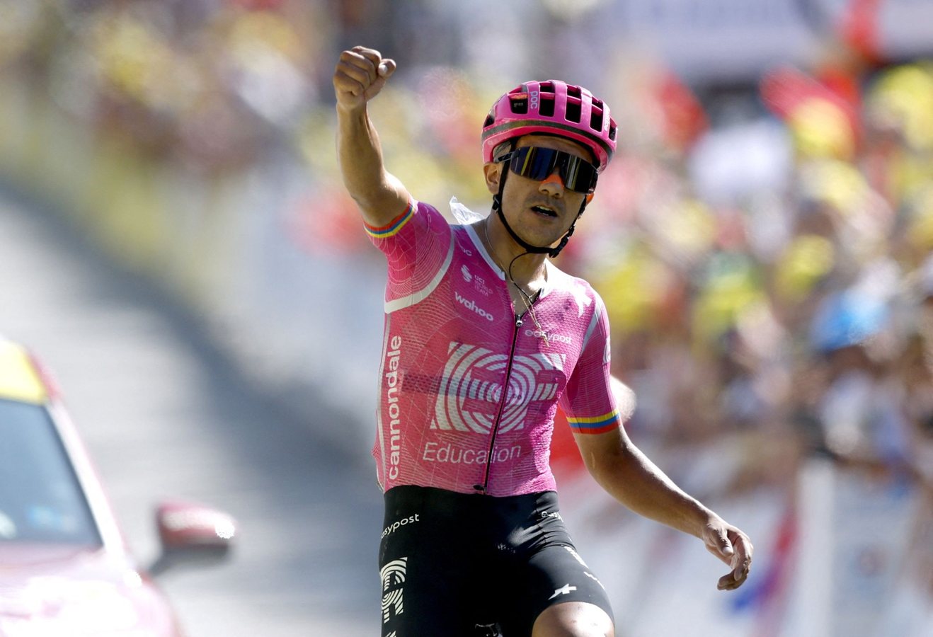 Richard Carapaz remporte la 18e étape du Tour de France à Orcières-Merlette