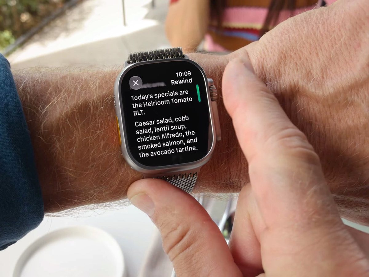 Apple dévoile Live Rewind, une fonction qui retranscrit les 15 dernières secondes d'une conversation