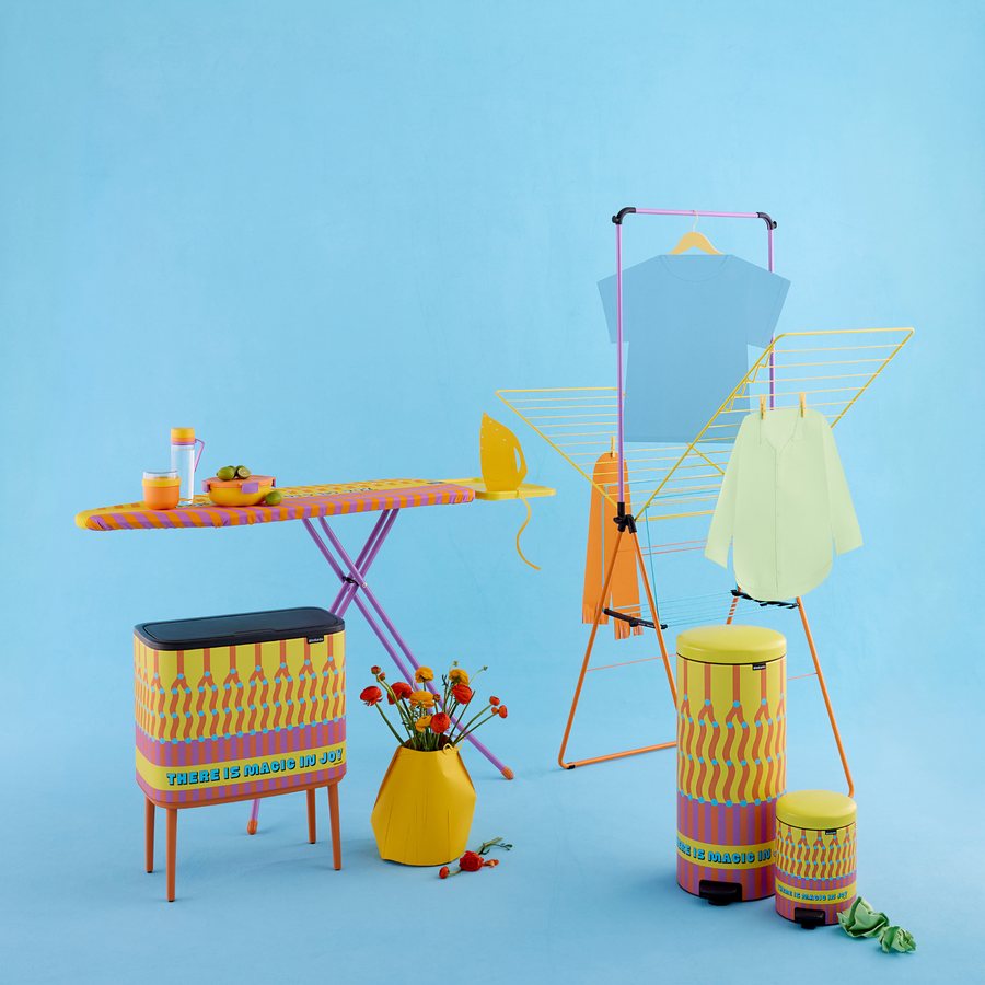 Yinka Ilori réinvente l'étendoir à linge avec Brabantia