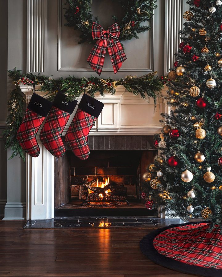 Le décor de Noël inspiré de Ralph Lauren séduit par son élégance intemporelle