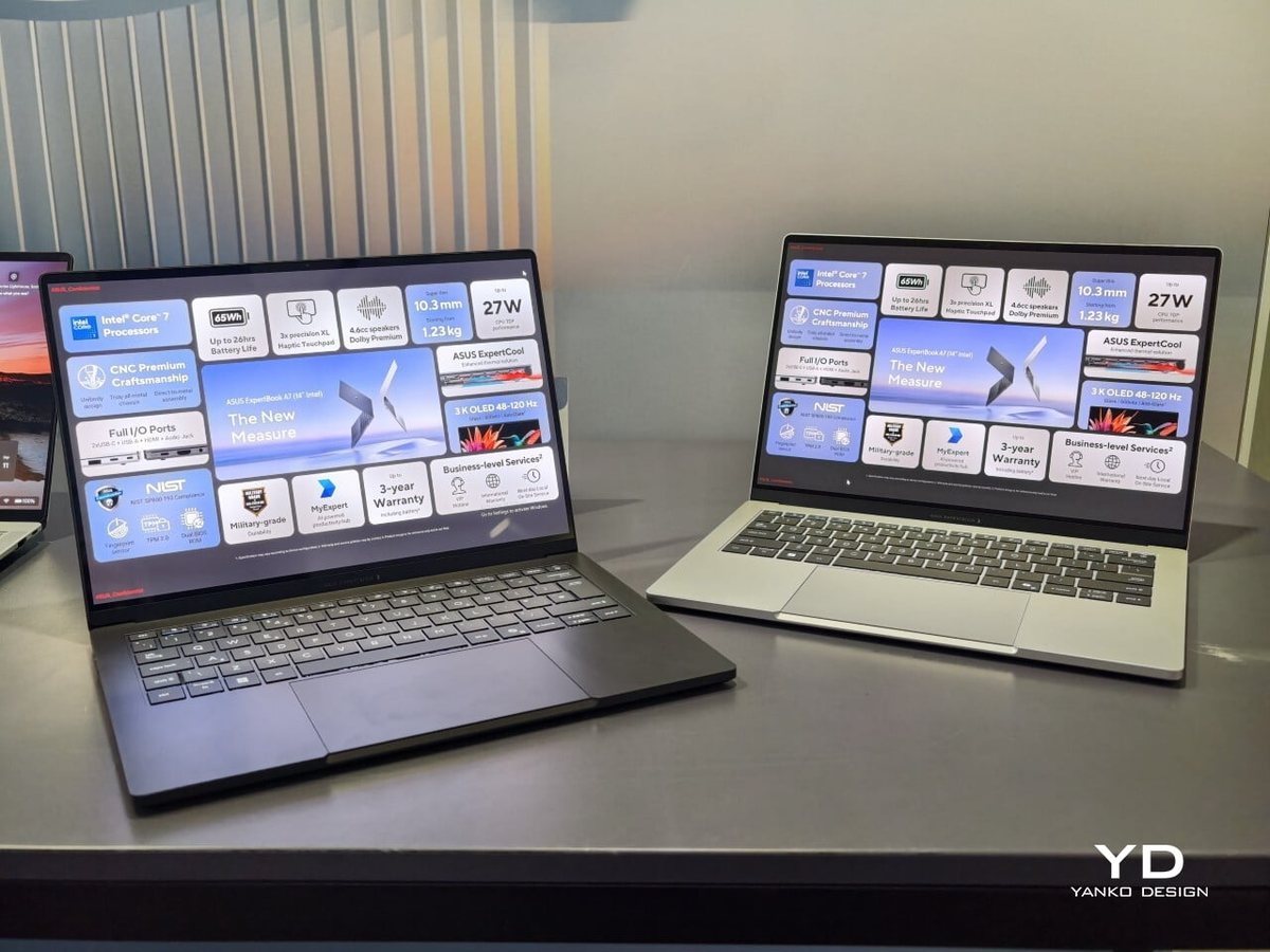 ASUS lance l'ExpertBook A7, un ordinateur portable professionnel au design soigné