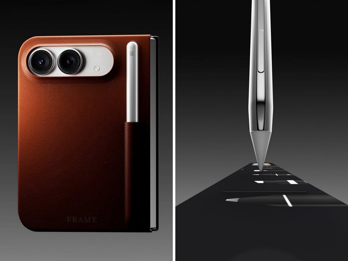 Un stylet Pencil Duo conçu pour l'iPhone Duo, plus court et plus fin que l'Apple Pencil