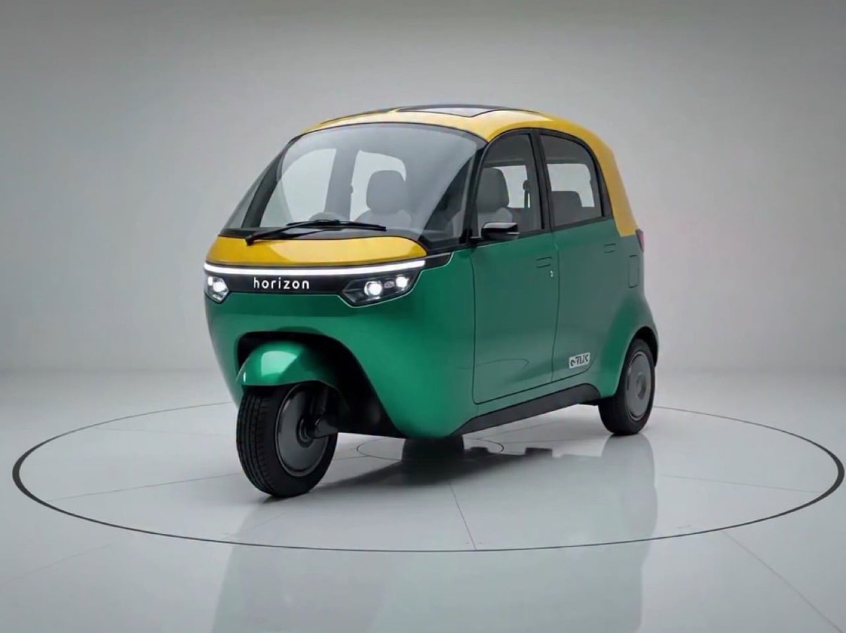 Un designer réinvente le tuk-tuk indien en mini-voiture électrique