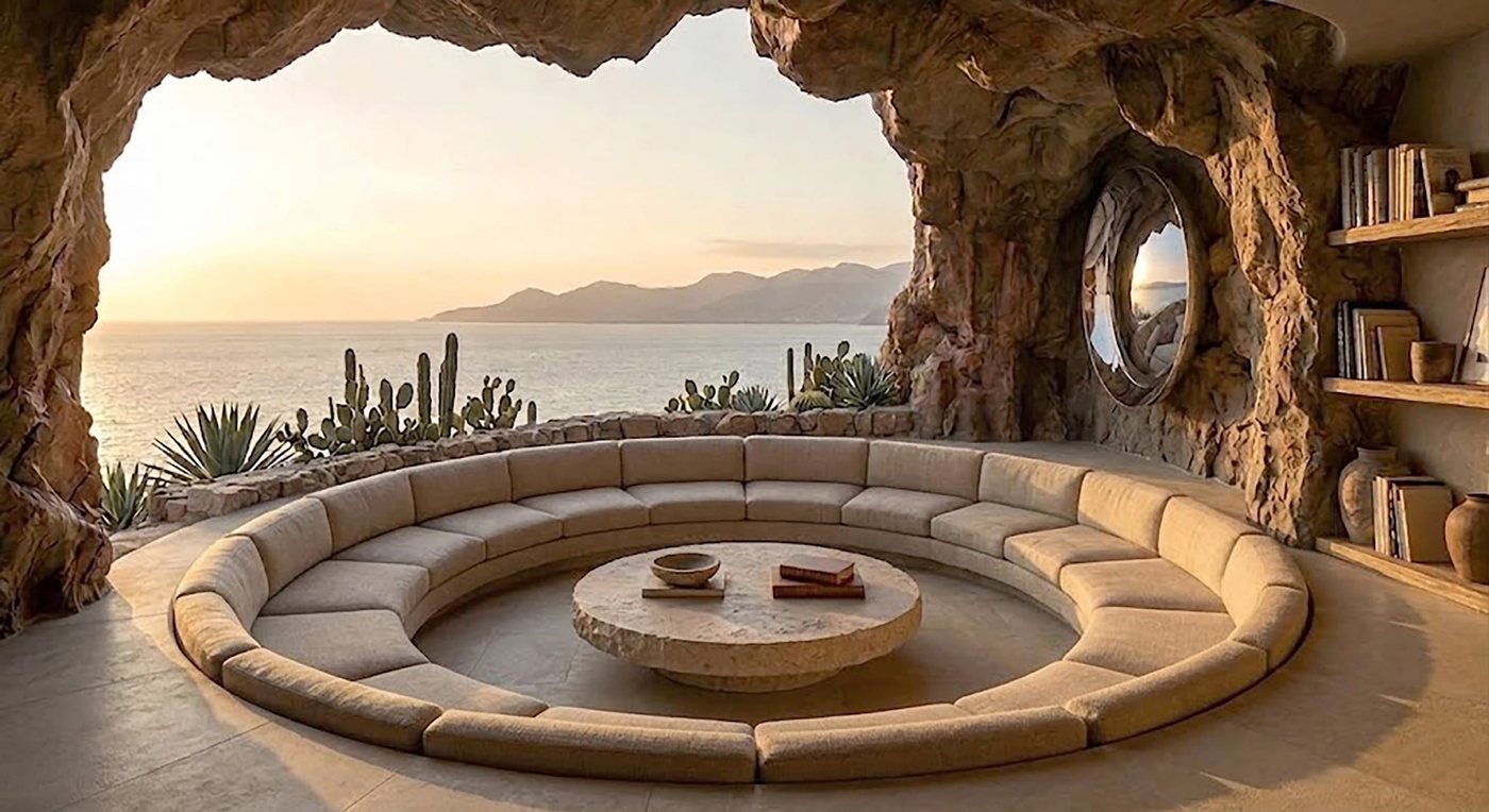 Une maison brutaliste de 493 m² sculptée dans la Sierra de Tramuntana
