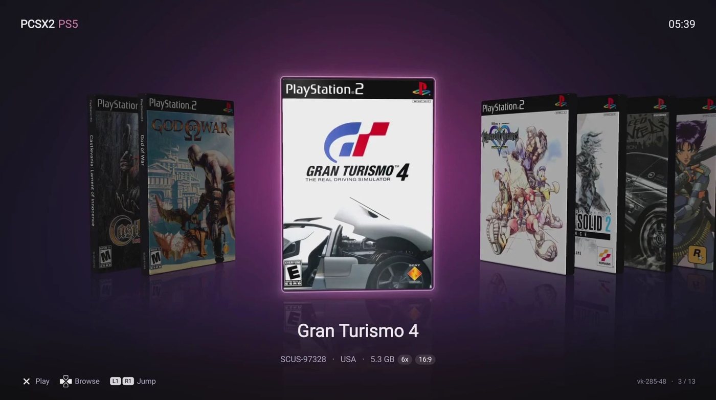 Des émulateurs PS2 et Xbox débarquent sur PS5 jailbreakée