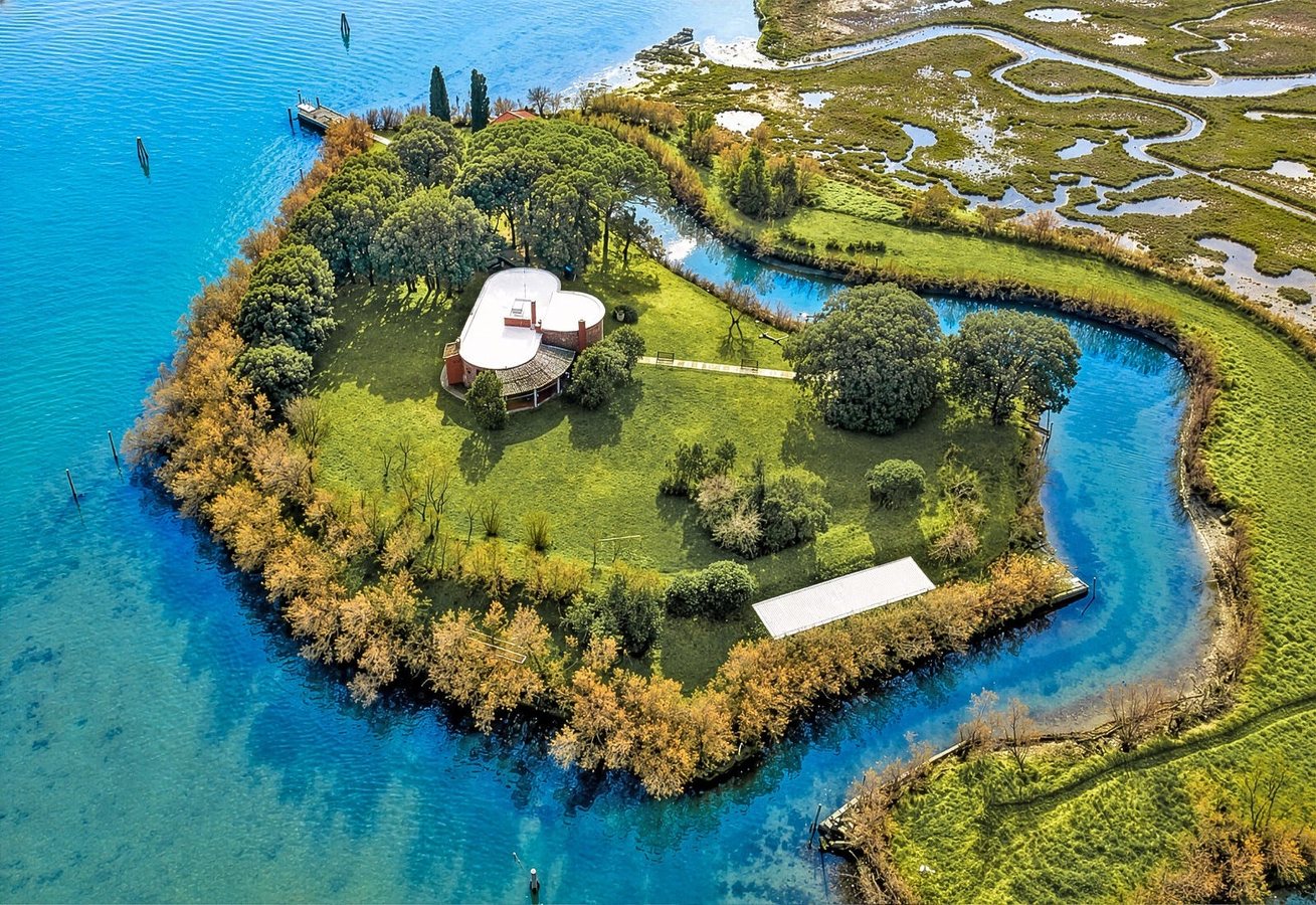 Une île privée de 5 700 m² avec un fortin napoléonien est à vendre dans la lagune de Venise